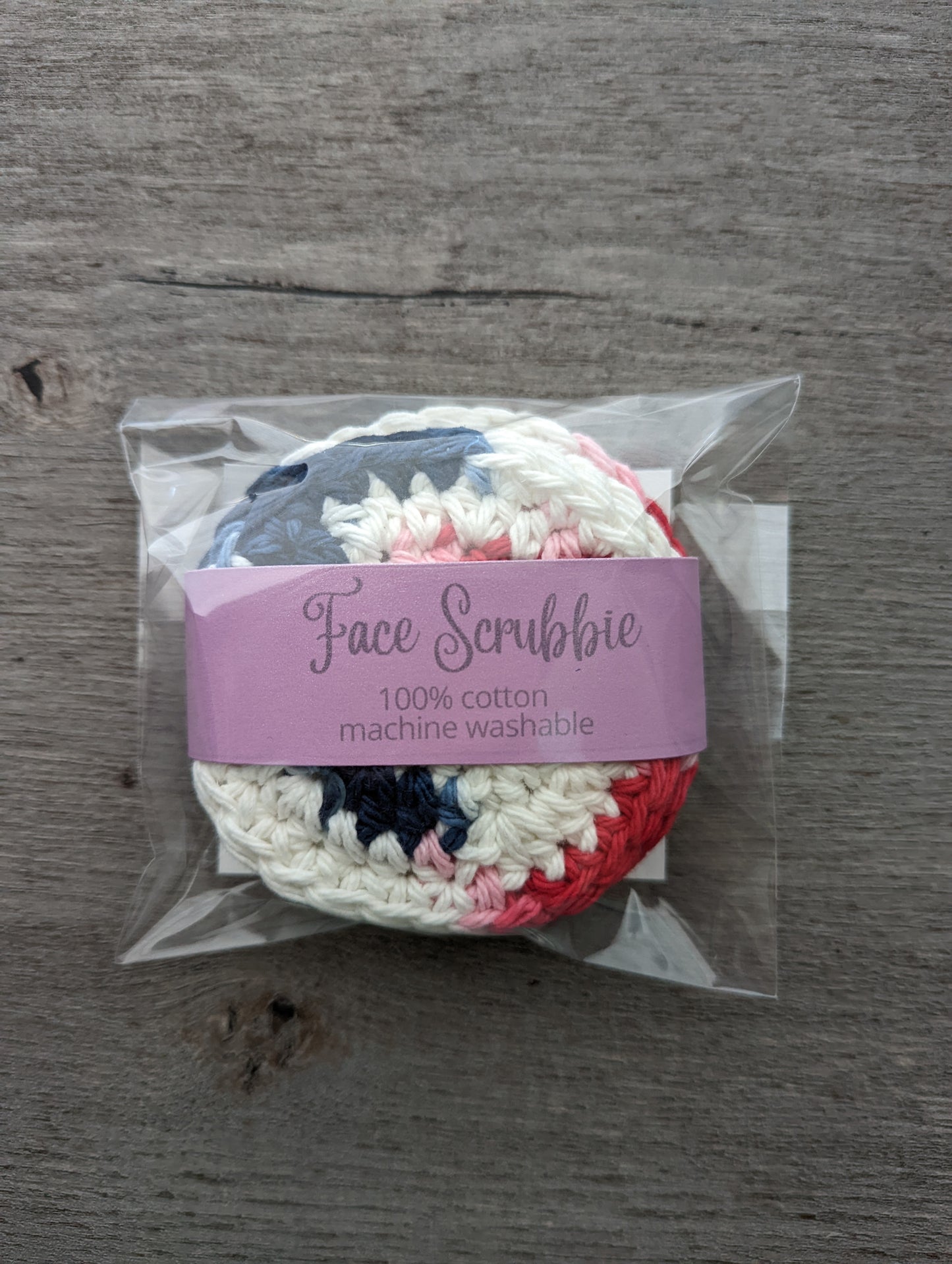 100% Cotton Crochet Face Scrubbie