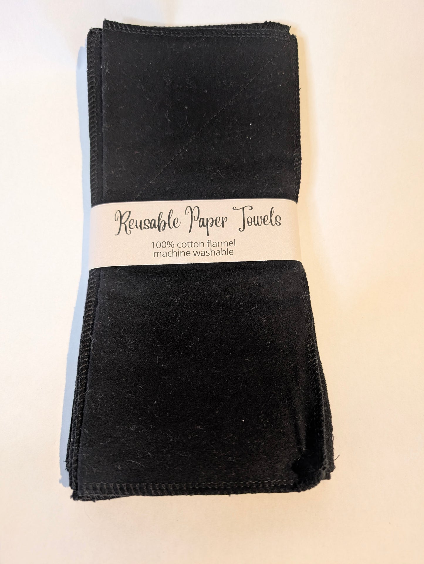 Black Reusable paper towels