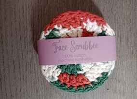100% Cotton Crochet Face Scrubbie