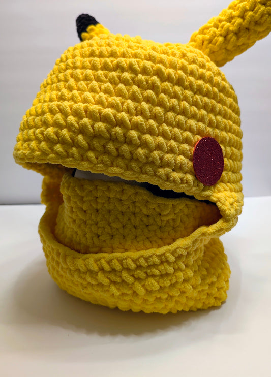 Crochet Electric Friend Ski/Snowboard Balaclava Helmet Cover